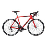 Bicicleta Caloi Strada Speed Claris R2000 2x8 16v Alumínio Cor Vermelho Tamanho Do Quadro M