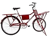 Bicicleta Carga Aro 26 Vermelha Dalannio Bike