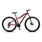 Bicicleta Colli Eudora Aluminio Aro 29 Disco shimano 21v Cor Marsala Tamanho Do Quadro 15 5