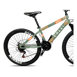 Bicicleta Colli Monaco Aro 26 Disco 21 V Free Ride Cor Verde Militar Tamanho Do Quadro 13 5