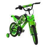 Bicicleta Cross Infantil Unitoys Moto Cross R16 Verde