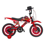 Bicicleta Cross Infantil Unitoys Moto Cross R16 Vermelho