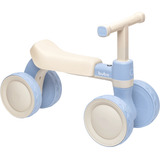 Bicicleta De Equilíbrio Buba 4 Rodas Com Som Sem Pedal Cor Azul