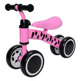 Bicicleta De Equilíbrio Zippy Toys Andador Infantil Bike Sem Pedal Cor Rosa