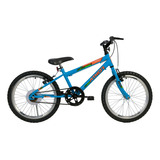 Bicicleta De Passeio Infantil Athor Bikes Evolution 2020 Aro 20 Único 1v Freios V brakes Cor Azul Com Descanso Lateral