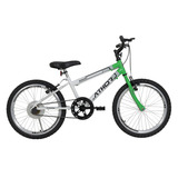 Bicicleta De Passeio Infantil Athor Bikes Evolution 2020 Aro 20 Único 1v Freios V brakes Cor Verde Com Descanso Lateral