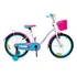 Bicicleta  De Passeio Infantil Good Mood Girl Star Aro 20 Único Freios V-brakes Cor Branco/verde/rosa Com Rodas De Treinamento