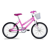 Bicicleta De Passeio Infantil Tk3 Track Arizona Pw Aro 20 14 5 1v Freios V brakes E V brake Cor Rosa