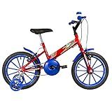 Bicicleta De Passeio Reforçada Infantil Juvenil Ultra Kids Dragon Modelo T Aro 16 Vermelho Azul