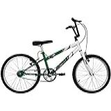 Bicicleta De Passeio Ultra Bikes Esporte Bicolor Rebaixada Aro 20 Reforçada Freio V Brake Infantil Juvenil Verde Branco