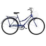 Bicicleta De Passeio Ultra Bikes Esporte Summer Vintage Retrô Aro 26 Reforçada Freio V Brake Azul