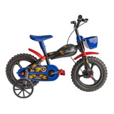 Bicicleta De Passeio urbana Infantil Styll Baby Moto Bike Aro 12 Cor Preto azul vermelho Com Rodas De Treinamento