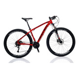 Bicicleta Deeper Aro 29 - 27v Com Freio Hidráulico Suspensao Com Trava De Ombro Cubos K7 Com Rolamento Blindado E K/7 11/36 Vermelho 17 