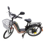 Bicicleta Elétrica 350w 48v 12ah Eco Bike Cor Azul