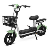 Bicicleta Elétrica 48v350w Scooter Bikelete Com Motor Cor Verde