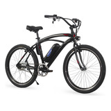 Bicicleta Elétrica Machine Motors Beach 350w Preto Vermelho