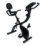 Bicicleta Ergométrica Bike Vertical Dobrável Com Puxador Cor Preto Não Possui