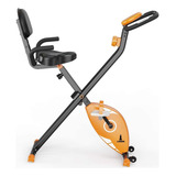 Bicicleta Ergométrica Dobrável Marca Lorben Modelo Cs 1 Com Resistência Magnética E Monitor Digital Design Compacto Silenciosa 8 Níveis De Intensidade E Ajuste Total Para Uso Indoor