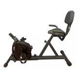 Bicicleta Ergométrica Horizontal Magnética Assento Ajustável