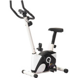Bicicleta Ergométrica Magnética De Exercícios Para Pernas Cor Branco E Preto