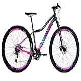 Bicicleta Feminina Aro 29 Absolute Hera Alumínio 21v Freio A Disco Garfo Suspensão Preto Rosa 17