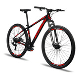 Bicicleta Gts Pro M5 Aro 29 Hid Com Trava Shimano 27 Marchas Cor Preto Com Vermelho Tamanho Do Quadro 17