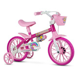 Bicicleta Infantil 3 Anos Aro 12 Feminina Nathor Flower Rosa
