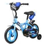 Bicicleta Infantil Aro 12 Azul Bicicletinha Para Meninos