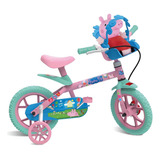 Bicicleta Infantil Aro 12 Bandeirante Peppa Pig Cor Rosa Tamanho Do Quadro Único