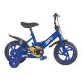 Bicicleta Infantil Aro 12 Com Rodinha Zippy Toys Cor Azul Tamanho Do Quadro 20