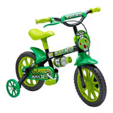 Bicicleta Infantil Aro 12 Menino Black Selim Em Pu Nathor Cor Verde Tamanho Do Quadro 14