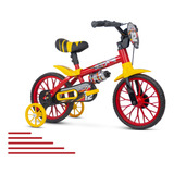 Bicicleta Infantil Aro 12 Nathor Motor X Preto E Vermelha Cor Preto Vermelha Tamanho Do Quadro S