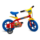 Bicicleta Infantil Aro 12 Power Game Bandeirante Cor Vermelho