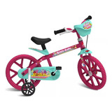 Bicicleta Infantil Aro 14 Sweet Game Bandeirante 3046 Cor Rosa