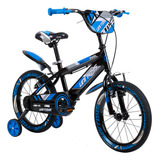 Bicicleta Infantil Aro 16 Menino Cor Azul Pro Aventura Unitoys