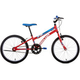 Bicicleta Infantil Aro 20 Freio V-brake - Trup Houston Cor Vermelho