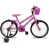 Bicicleta Infantil Feminina Com Rodinha Aro 20 Bella 2023 Cor Rosa