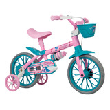 Bicicleta Infantil Infantil Nathor Charm 2021 Aro 12 Freio Tambor Cor Rosa Com Rodas De Treinamento