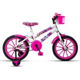 Bicicleta Infantil Menina Aro 16 Rebaixada Rodinha Barato