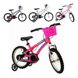 Bicicleta Infantil Menina Freio V brake Aro 16 Athor Cores Cor Rosa