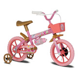 Bicicleta Infantil Princy Aro 12 Rosa E Dourado Verden