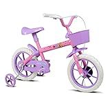 Bicicleta Infantil Verden Paty Rosa E Lilas Aro 12 Com Cestinha E Rodinhas