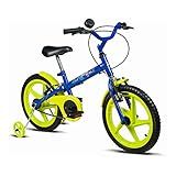 Bicicleta Infantil Verden Rock Azul E Verde Aro 16 Com Rodinhas