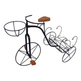 Bicicleta Jardim Decorativa Com Suporte Para Vaso