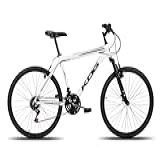 Bicicleta KOG Aro 26 Aluminio 18V V Brake Com Suspensão Branco Preto