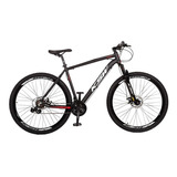 Bicicleta Ksw Xlt 100 21v Shimano Cor Preto Com Branco E Vermelho Tamanho Do Quadro 17