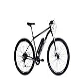 Bicicleta KSX Motor Elétrico 350W 21V Câmbio Especial S- Com Pedal Assistido Aro 29 Quadro Alumínio -PRETO PRATA- 21-