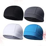 Bicicleta Masculina 4 Peças Boné De Suor Boné De Caveira Boné De Ciclismo Boné De Onda Gorro De Suor Chapéu De Elasticidade Para Homem Mulher Homens Bicicleta Conforme Mostrado M