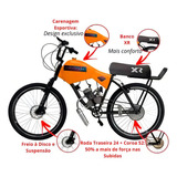 Bicicleta Motorizada 100cc 52 Fr Disk susp Cargo Rocket Cor Laranja Ktm