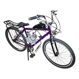Bicicleta Motorizada 80cc Montadinha Zl Sp Model 1 drx Bike Cor Violeta Tamanho Do Quadro 19